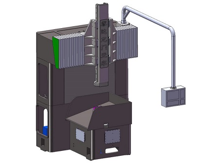 Torno para discos, tipo pórtico